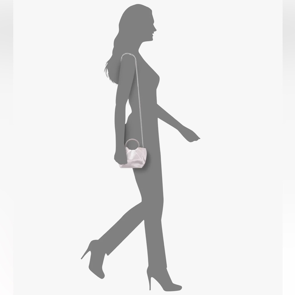 Nina Ivory Crystal Handle Satchel - Picture 6 of 6